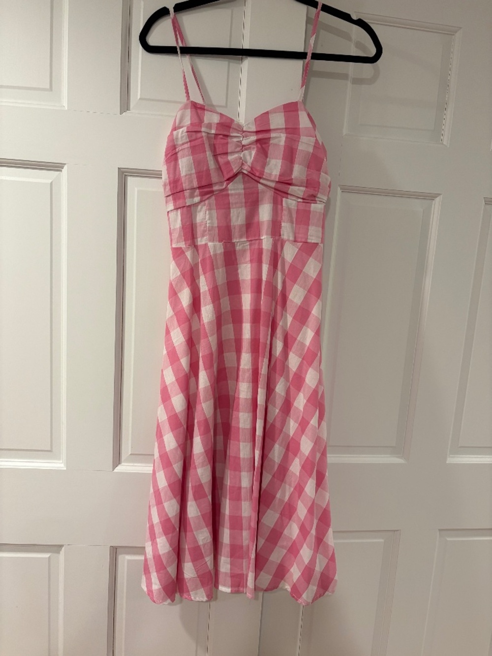 Barbie pink and white dress EUC Size M